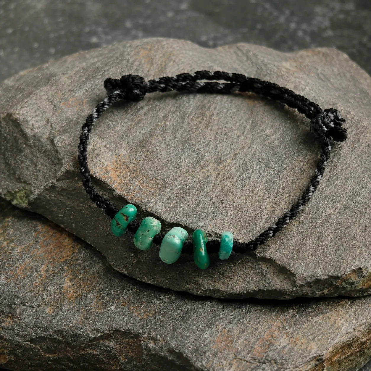 Kunlun Braided Waters Turquoise Men's Bracelet Kunlun Sky
