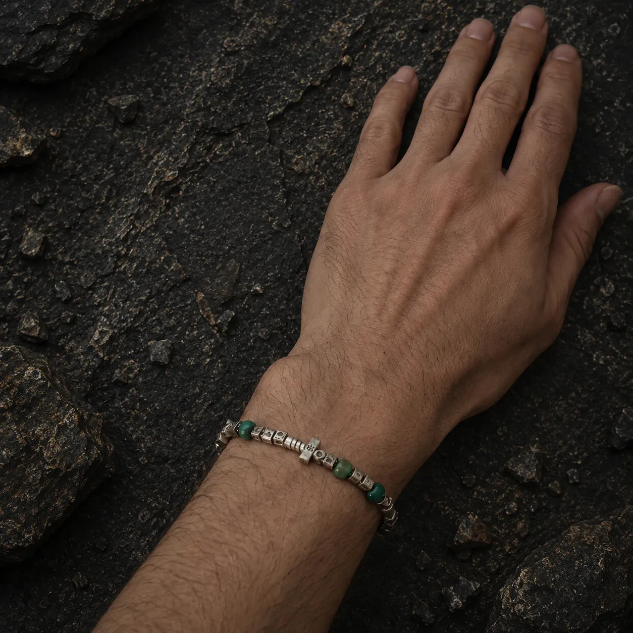 Kunlun Dawn Turquoise Men's Bracelet Kunlun Sky