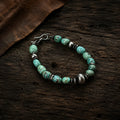 Kunlun Snowmelt Turquoise Men's Bracelet Kunlun Sky