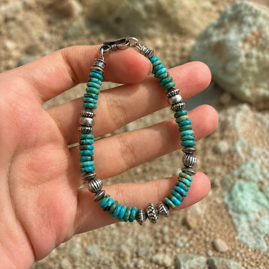 Kunlun Stonepath Turquoise Men's Bracelet Kunlun Sky