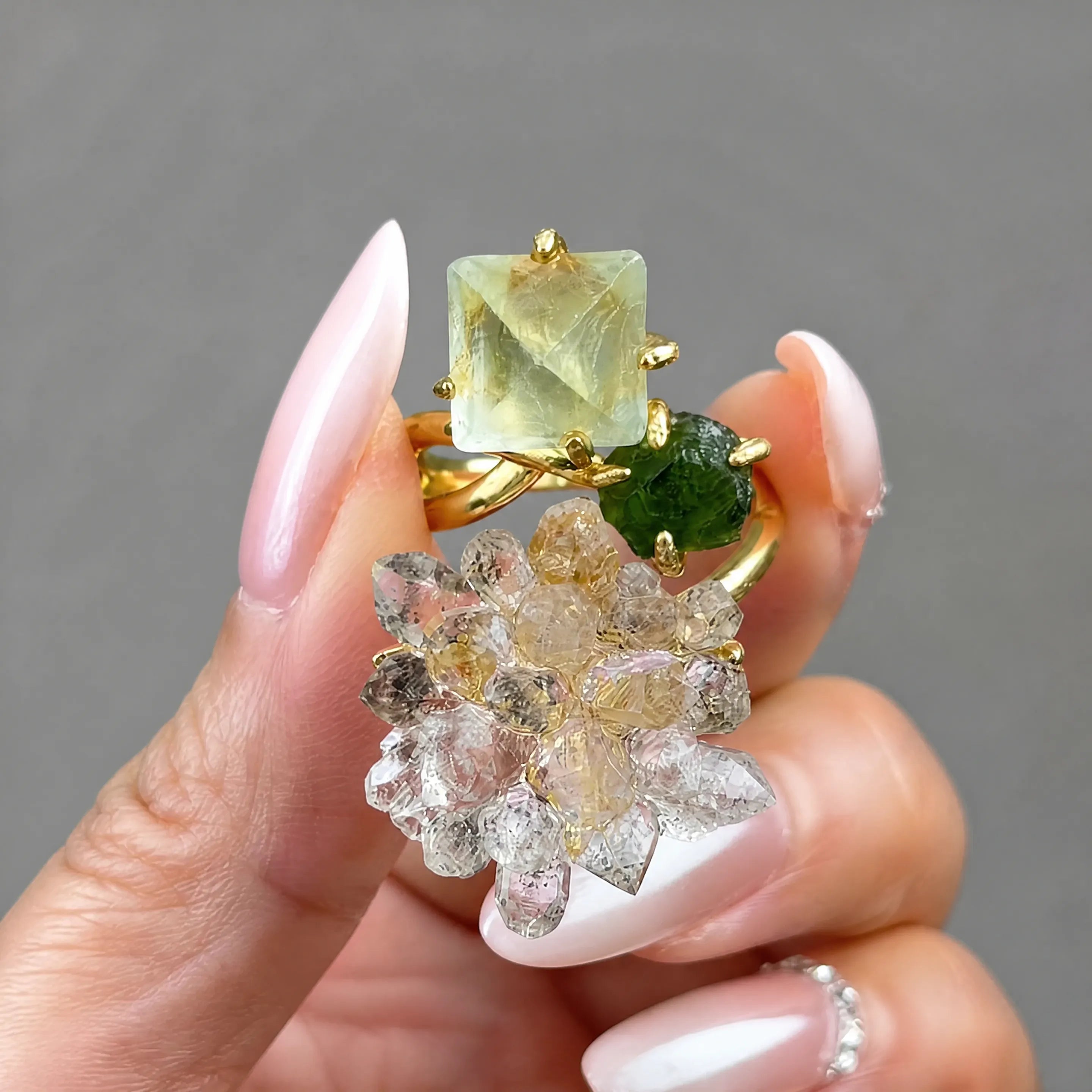 Forest Spring Adjustable Ring