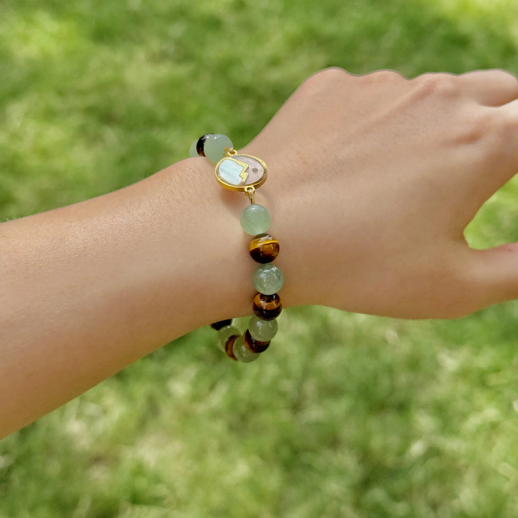 Tiger's Eye Mustard Seed Bracelet｜Faith Can Move Mountains