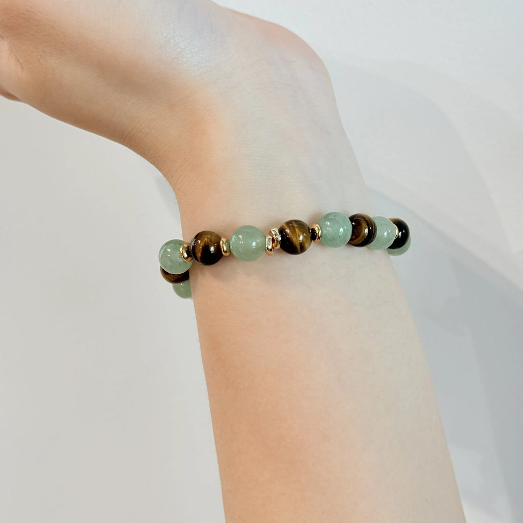 Tiger's Eye Mustard Seed Bracelet｜Faith Can Move Mountains