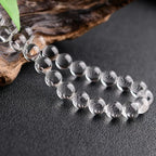 Metal｜Mirror White Clear Quartz Necklace