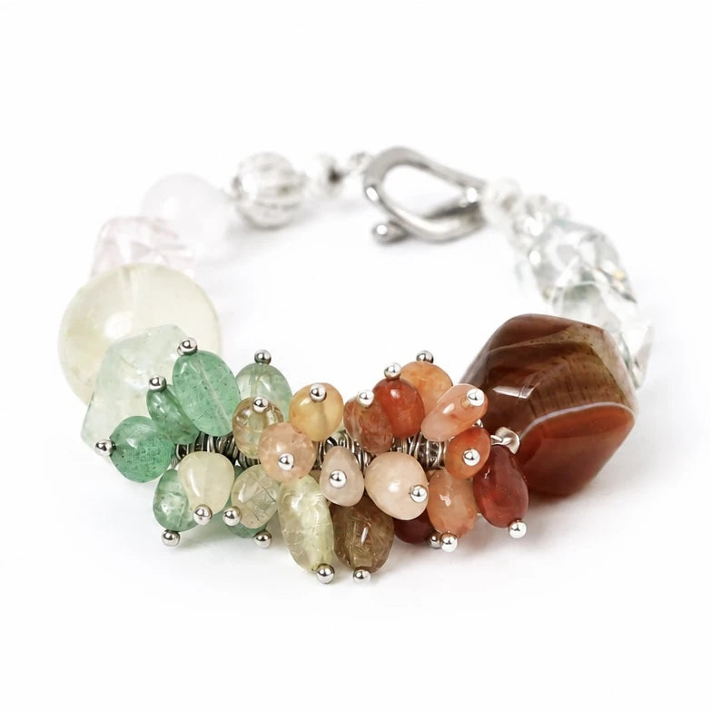 Fire｜Solar Garden  Mixed Rutilated Quartz Bracelet