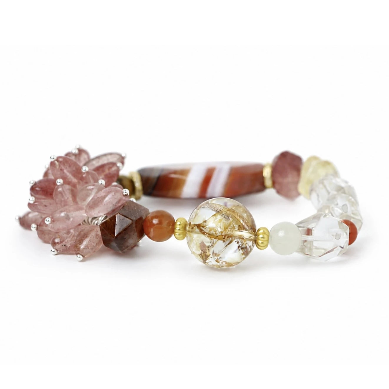Fire｜Rose Tide Strawberry Quartz Bracelet