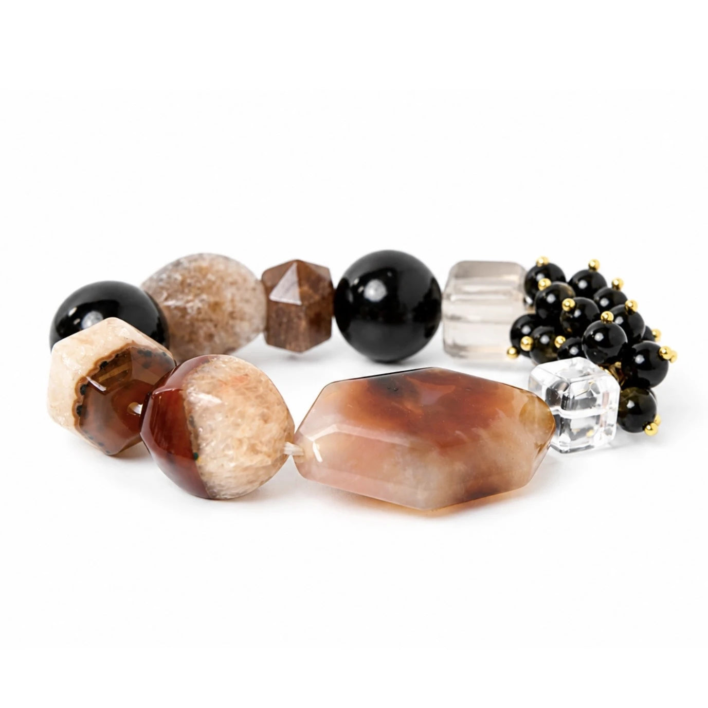 Earth｜Obsidian Earth Super Seven Crystal Bracelet