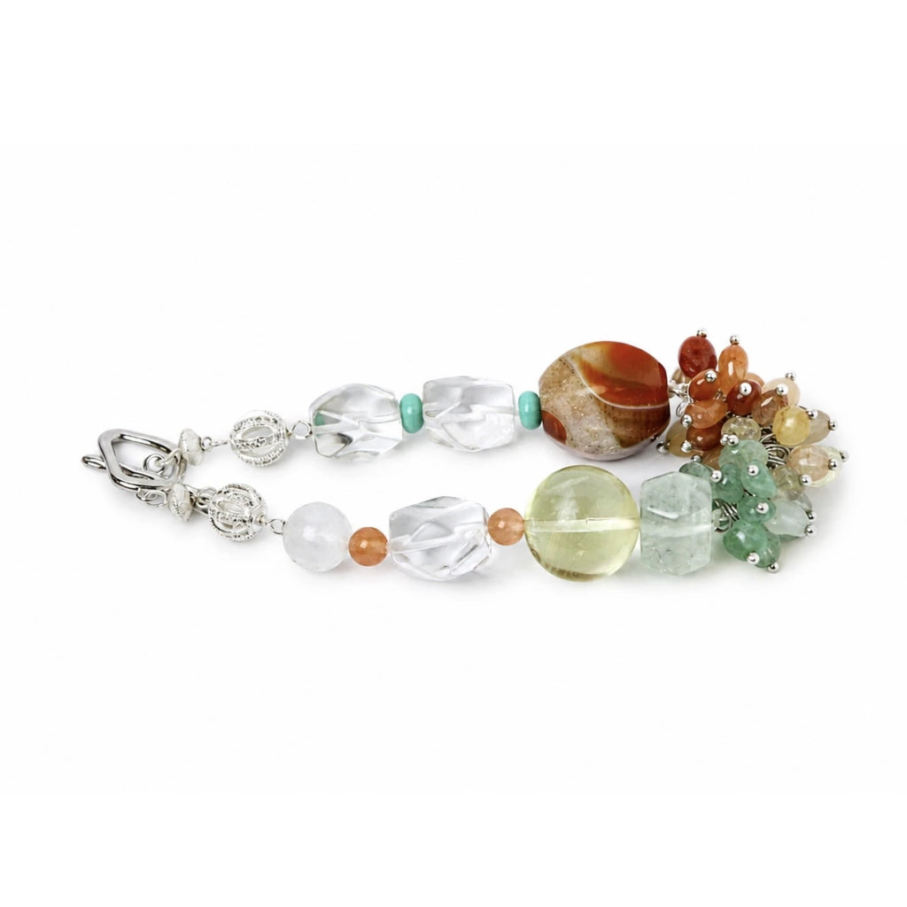 Fire｜Solar Garden  Mixed Rutilated Quartz Bracelet