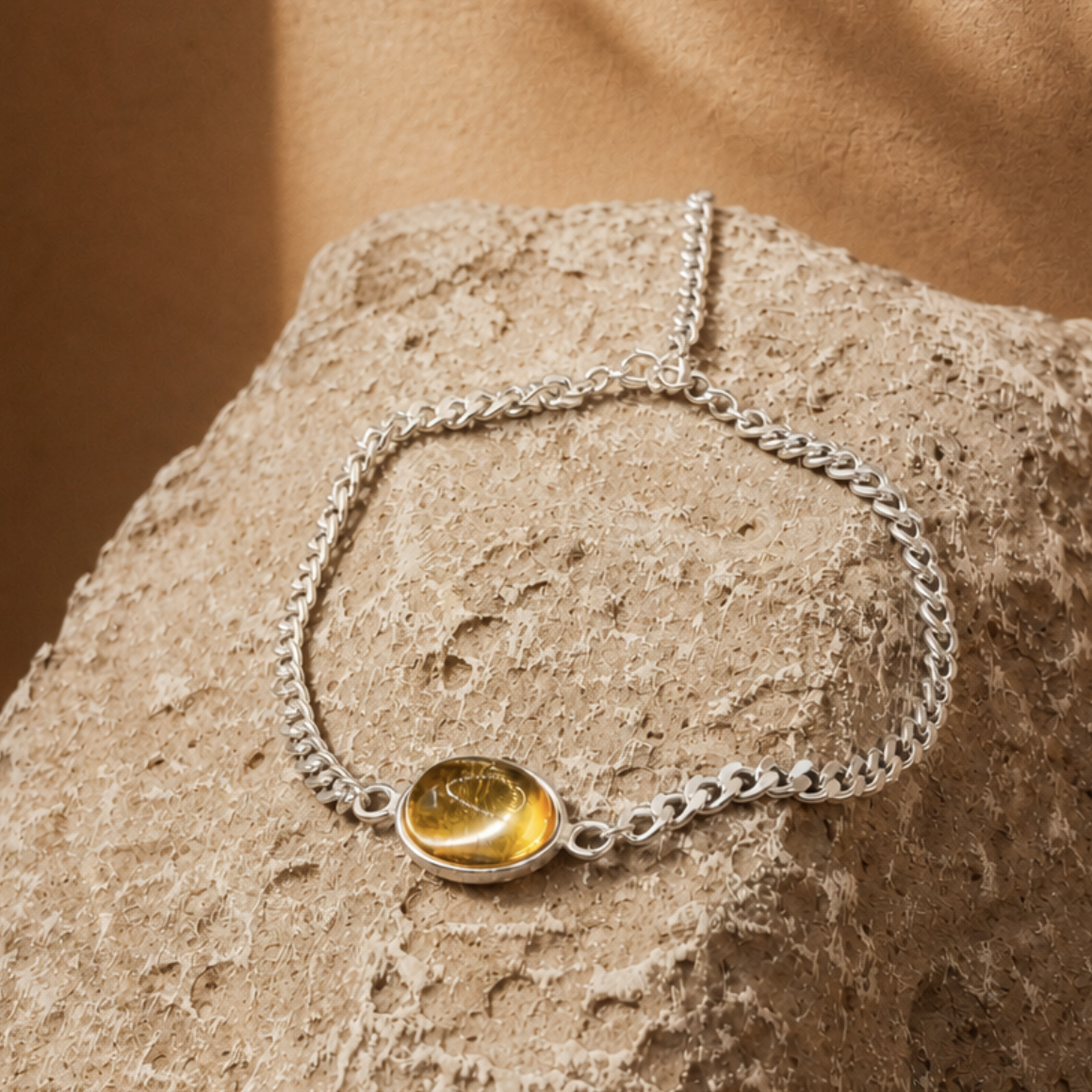 Metal｜Yellow Moonlight Yellow Crystal Bracelet