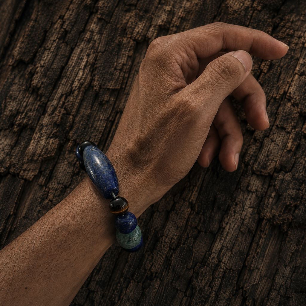 Wood｜Ancient Grove Lapis Lazuli Bracelet