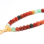 Balance + Clarity meditation bracelet with 925 silver tassel detail