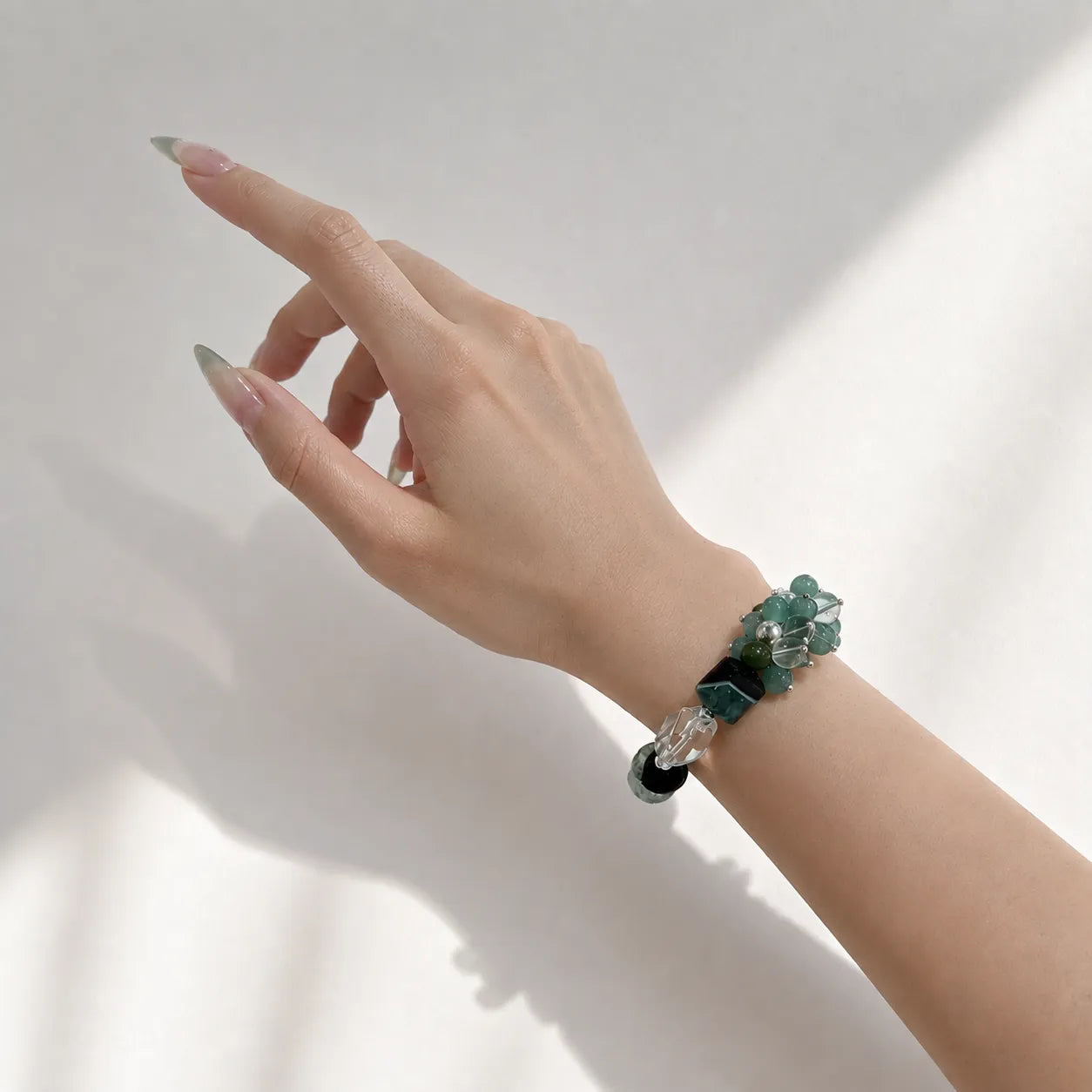 Wood｜Woodland Radiance Clear Quartz Bracelet