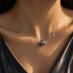 Cosmic Echoes | Handmade Natural Lacquer Planet Pendant Necklace