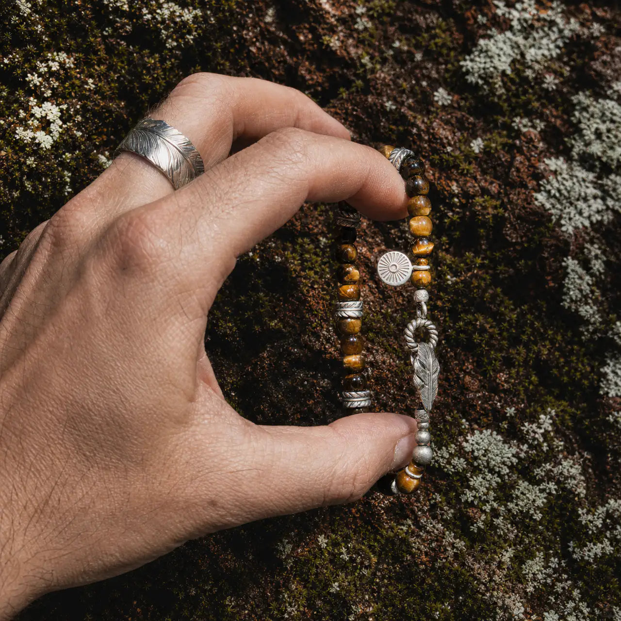 Pulse of the Mountain Tiger's Eye Bracelet KUNLUN VEINS