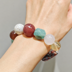 Colorful Wind Rose Quartz Bracelet Collector's Path