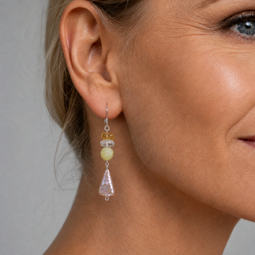 Colorful Rain Drop Earrings
