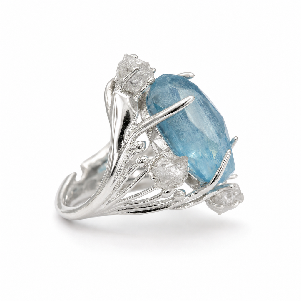 Heart of the Ocean Adjustable Ring