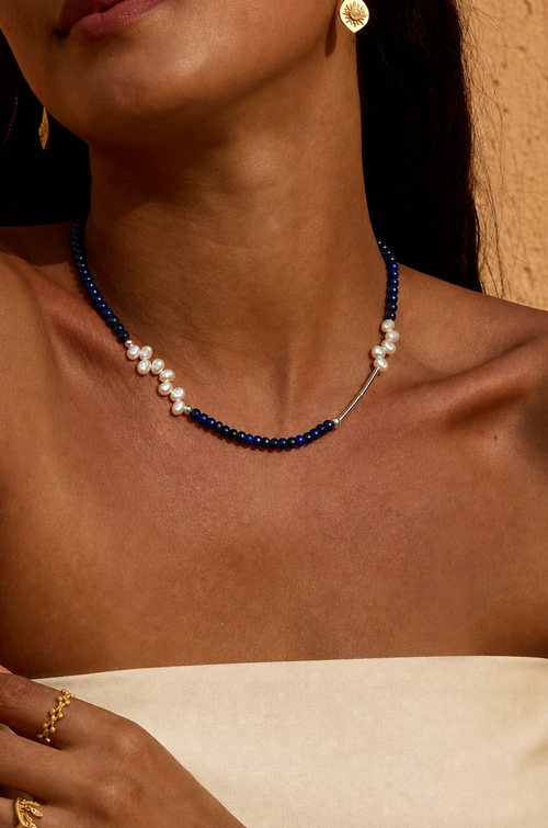 Blue and White Dream Necklace