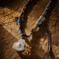 Lapis Grotto Handcraft Cotton Cope Necklet