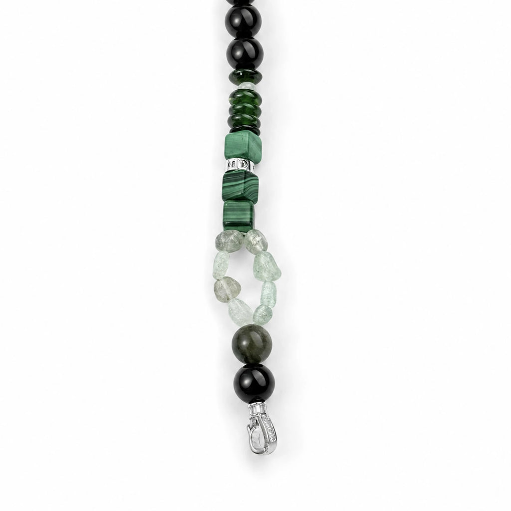 Wood｜Verdant Relic Malachite Bracelet