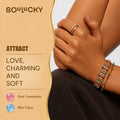 Woven Light ｜Rosé Starlight Tourmaline Bracelet