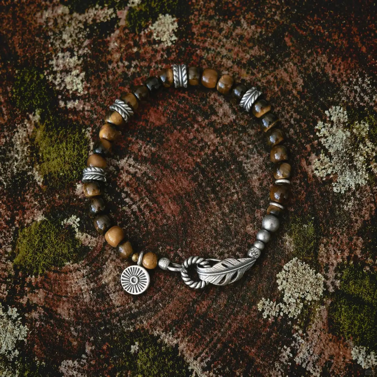 Pulse of the Mountain Tiger's Eye Bracelet KUNLUN VEINS