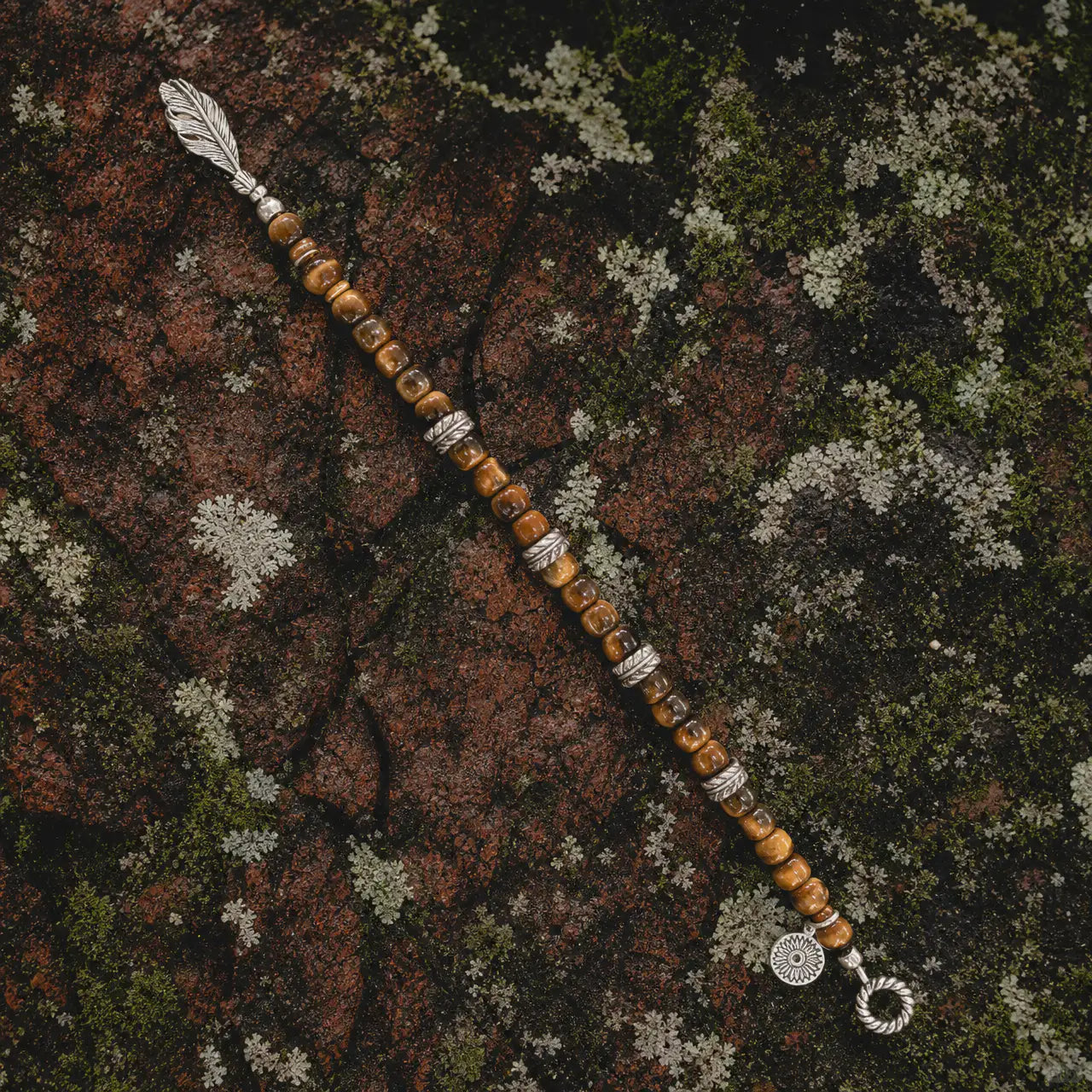 Pulse of the Mountain Tiger's Eye Bracelet KUNLUN VEINS