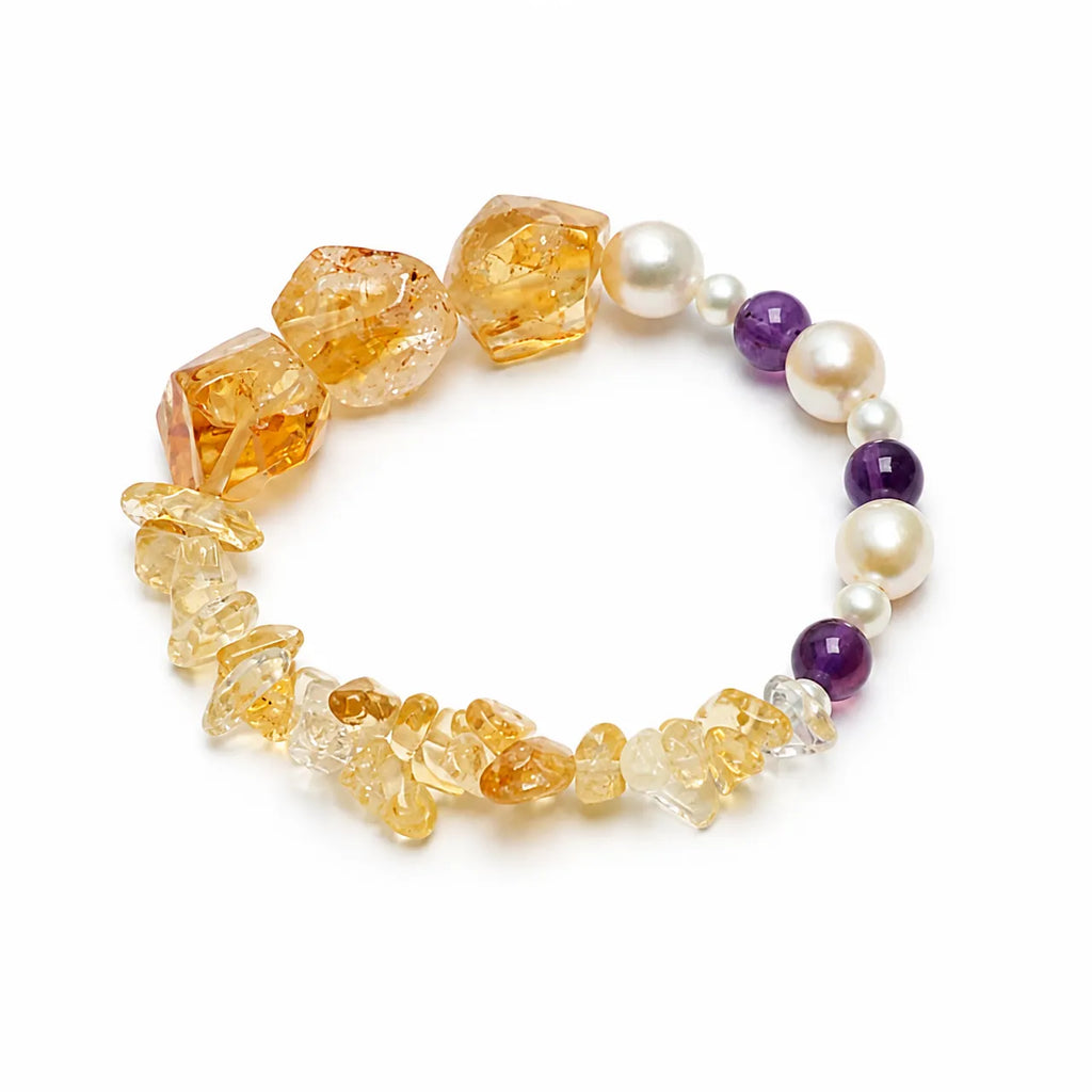 Metal｜Purple Dusk Citrine Bracelet