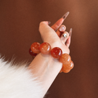 Fire｜Solar Flame Red Agate Bracelet
