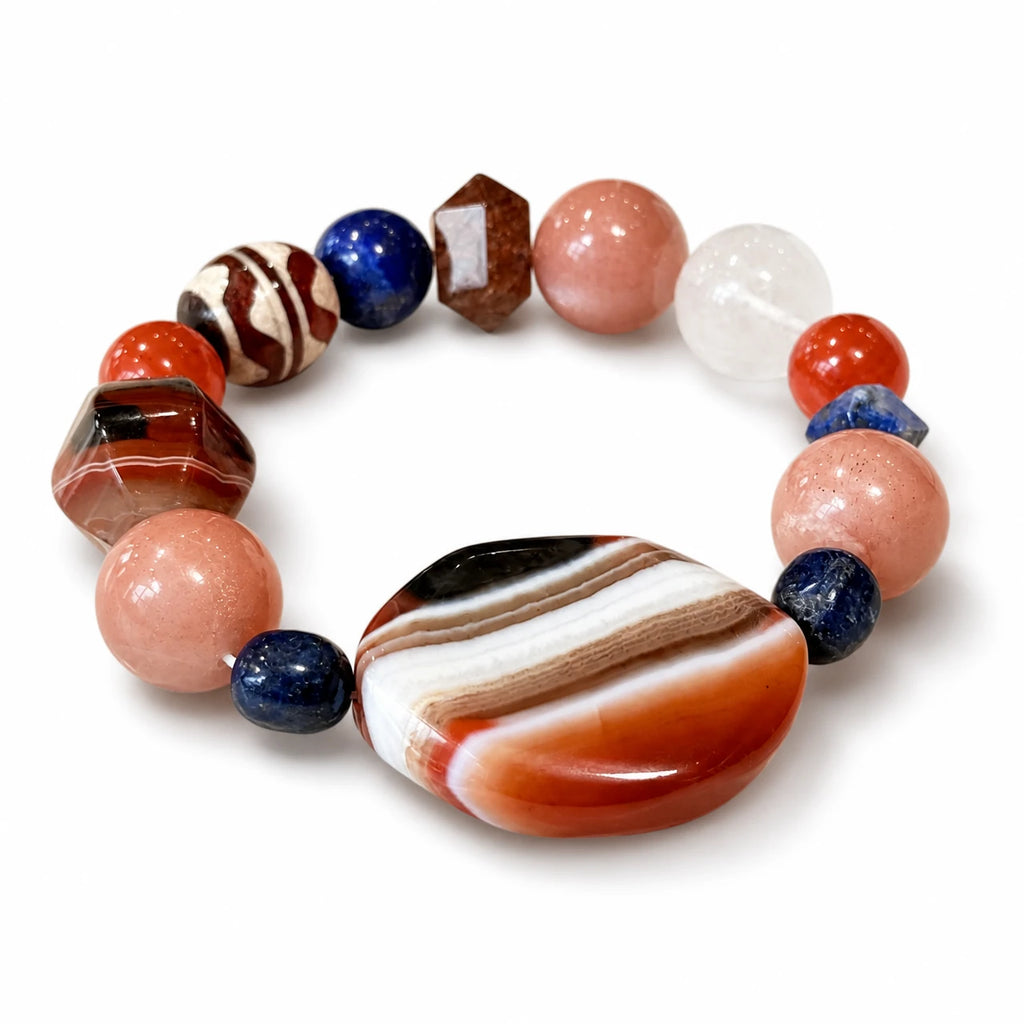 Fire｜Solar Ember Sunstone Bracelet