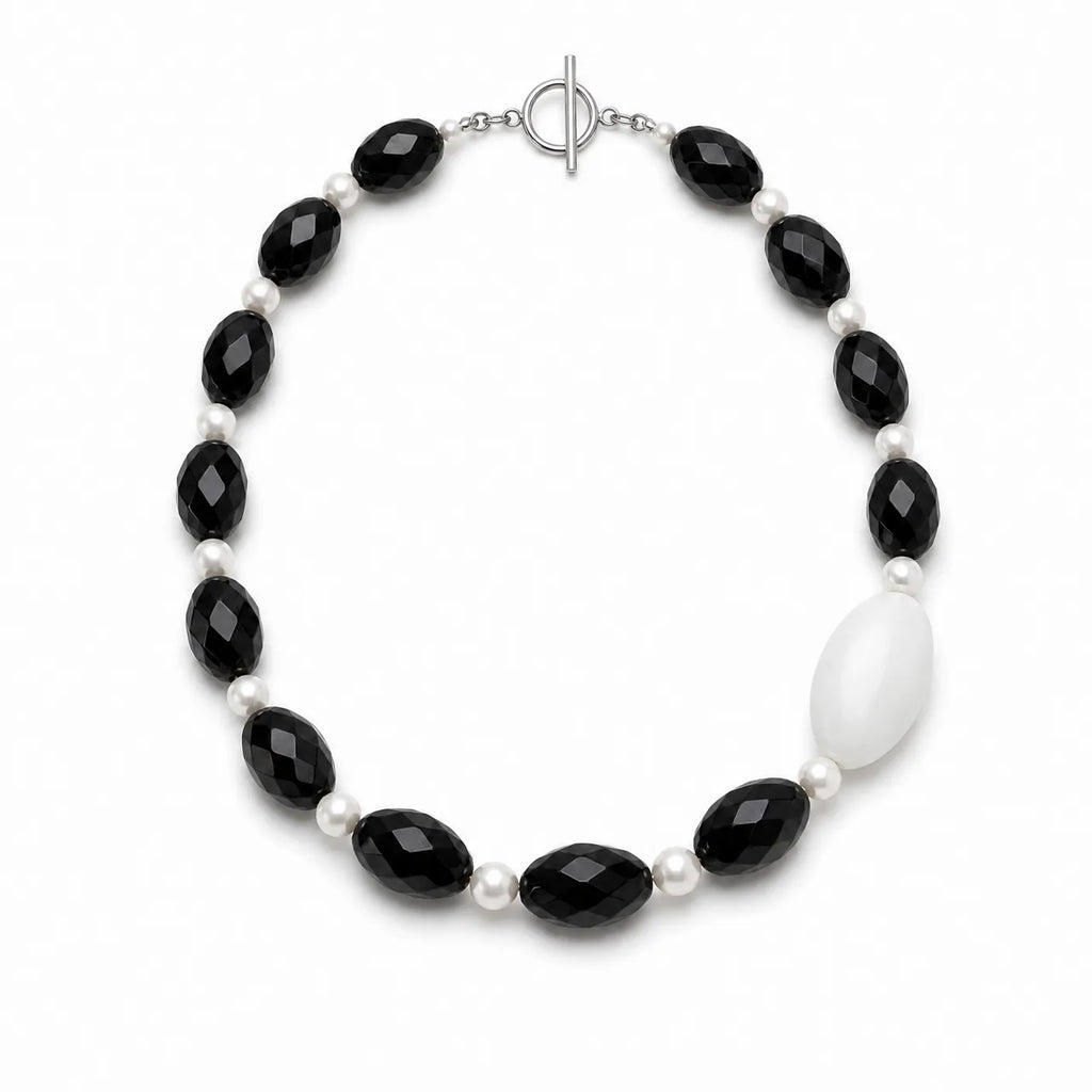 Metal｜Ripple Pearl Neclace