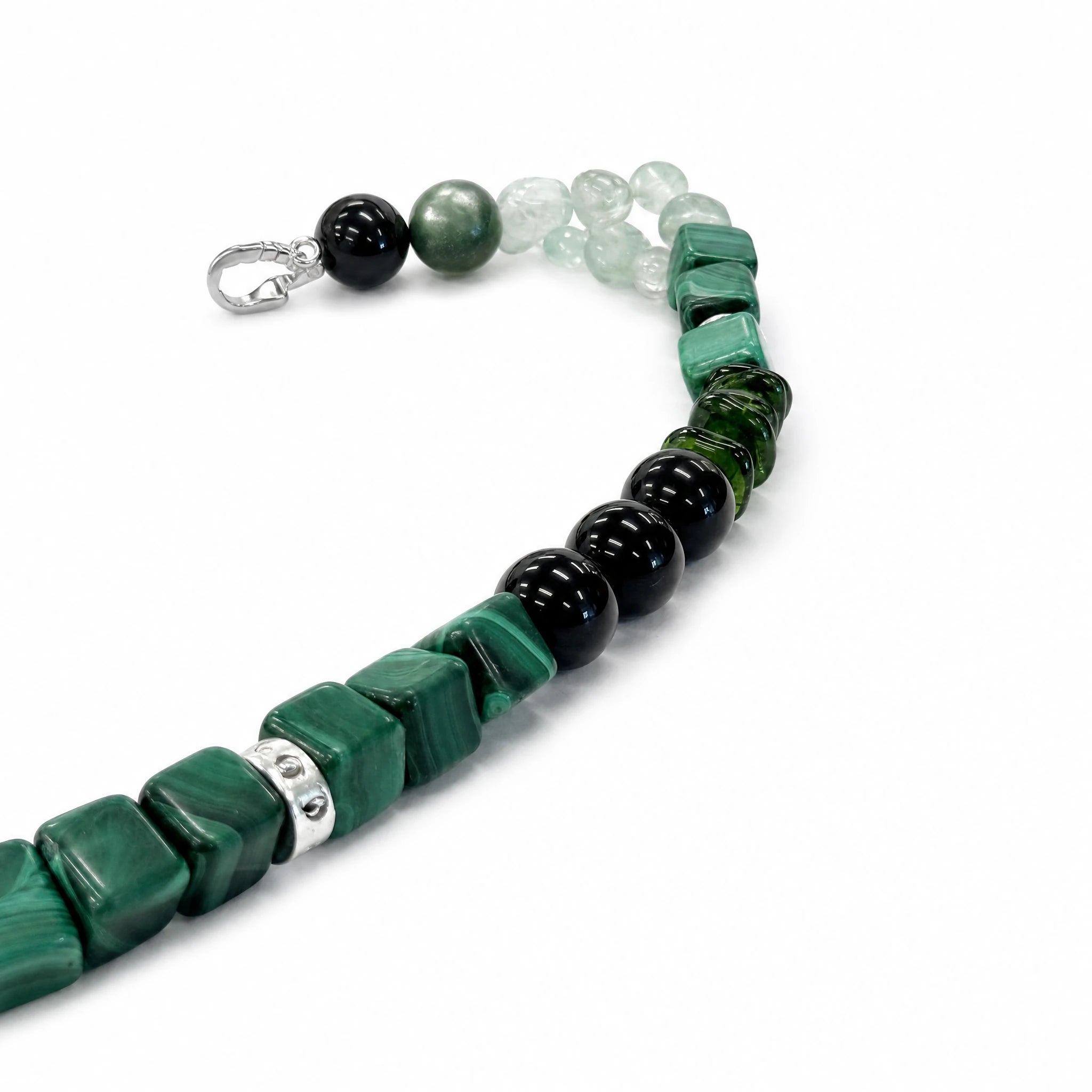 Wood｜Verdant Relic Malachite Bracelet