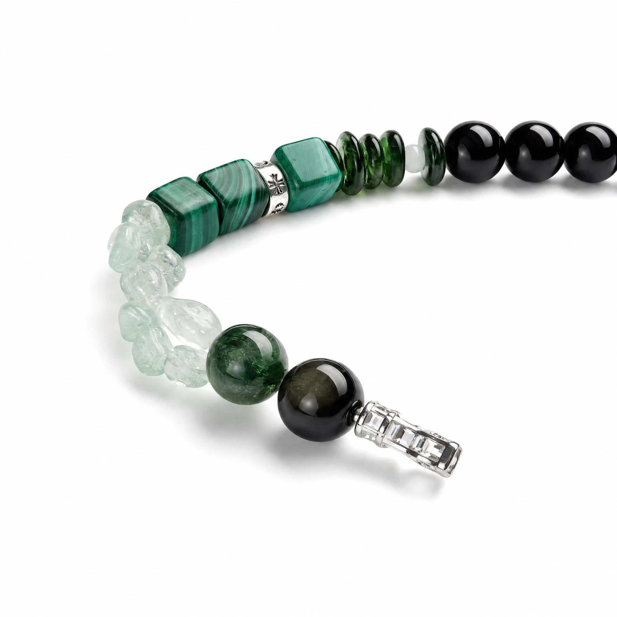 Wood｜Verdant Relic Malachite Bracelet