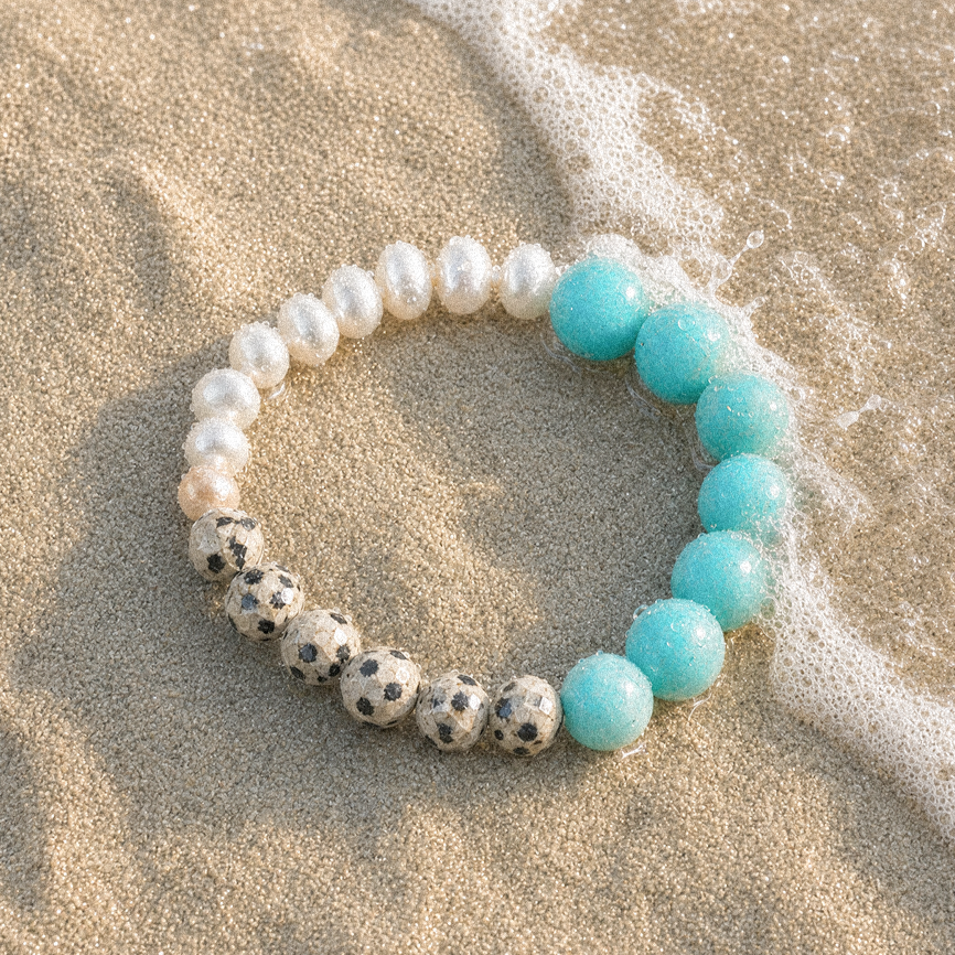 Water｜Clouds in the Water Amazonite Bracelet