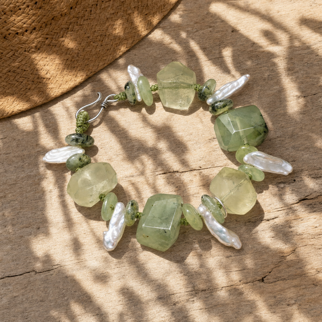 Wood｜Lime Fruit Drink Natural Crystal Bracelet