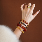 Fire｜Solar Flame Red Agate Bracelet