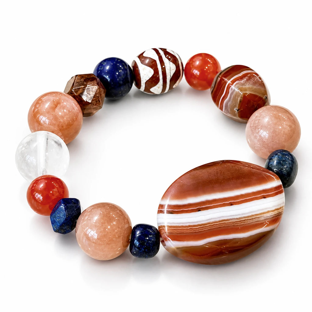 Fire｜Solar Ember Sunstone Bracelet