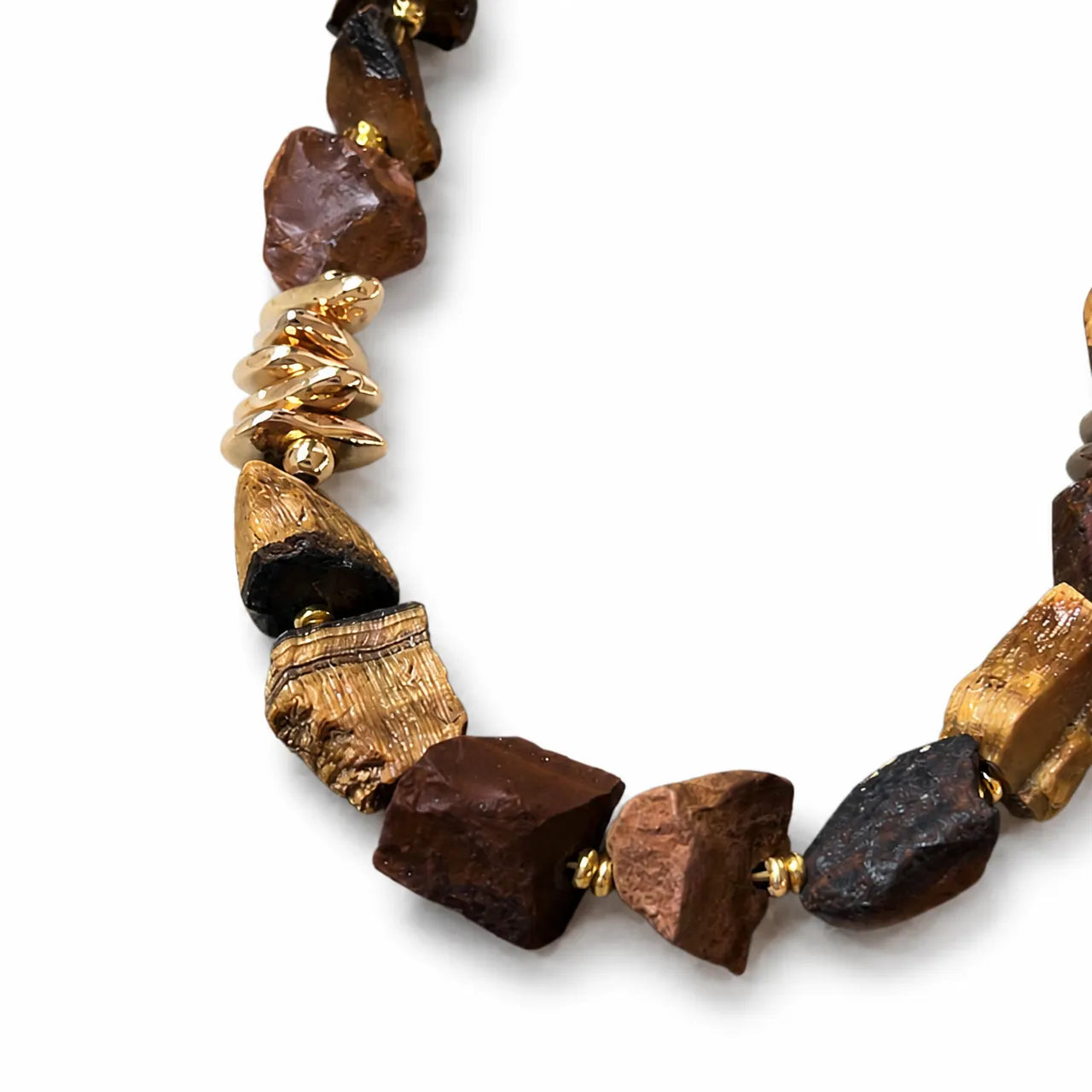 Metal｜Shadow Glow Tiger's Eye Necklace