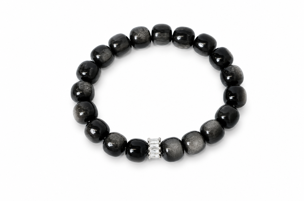 Silver Obsidian Anchor