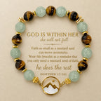Tiger's Eye Mustard Seed Bracelet｜Faith Can Move Mountains