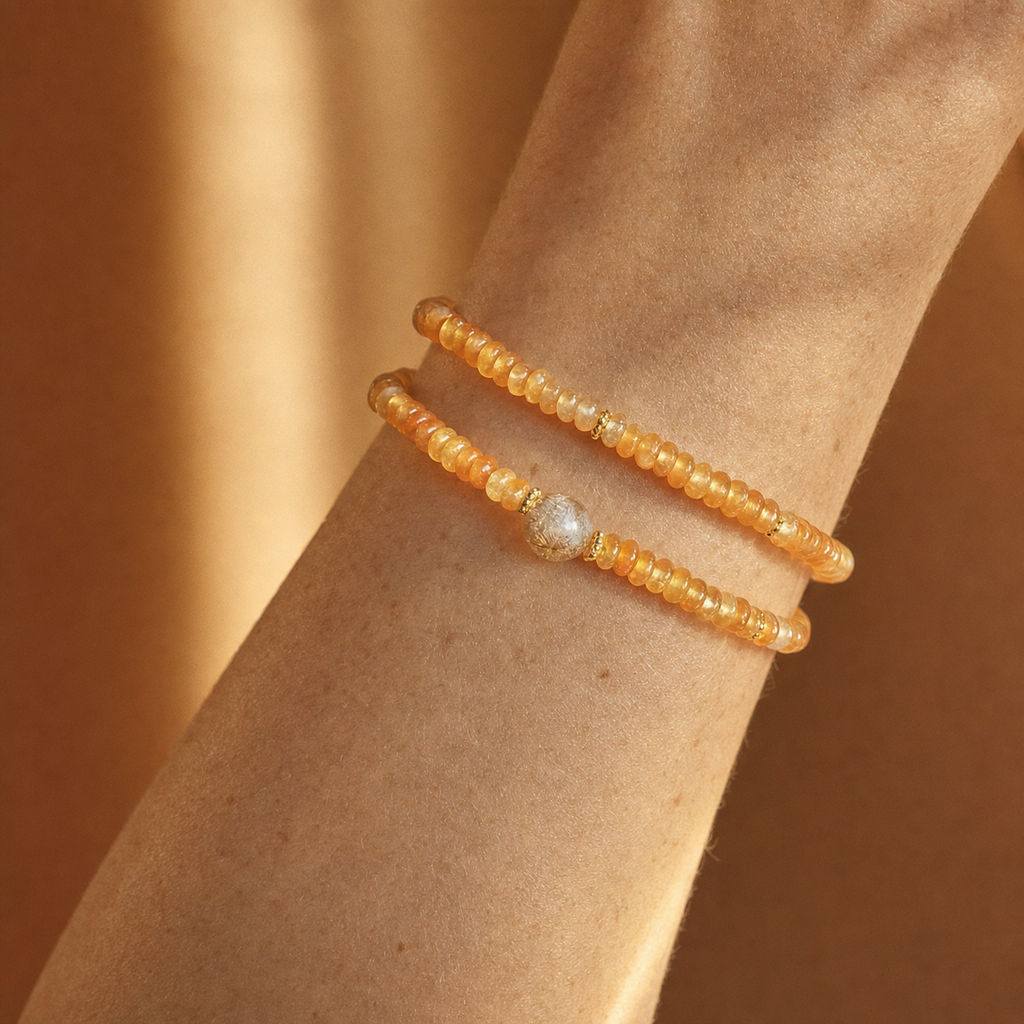 Metal｜Sunset Afterglow Jade Bracelet