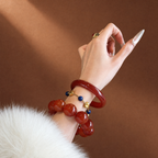 Fire｜Solar Flame Red Agate Bracelet