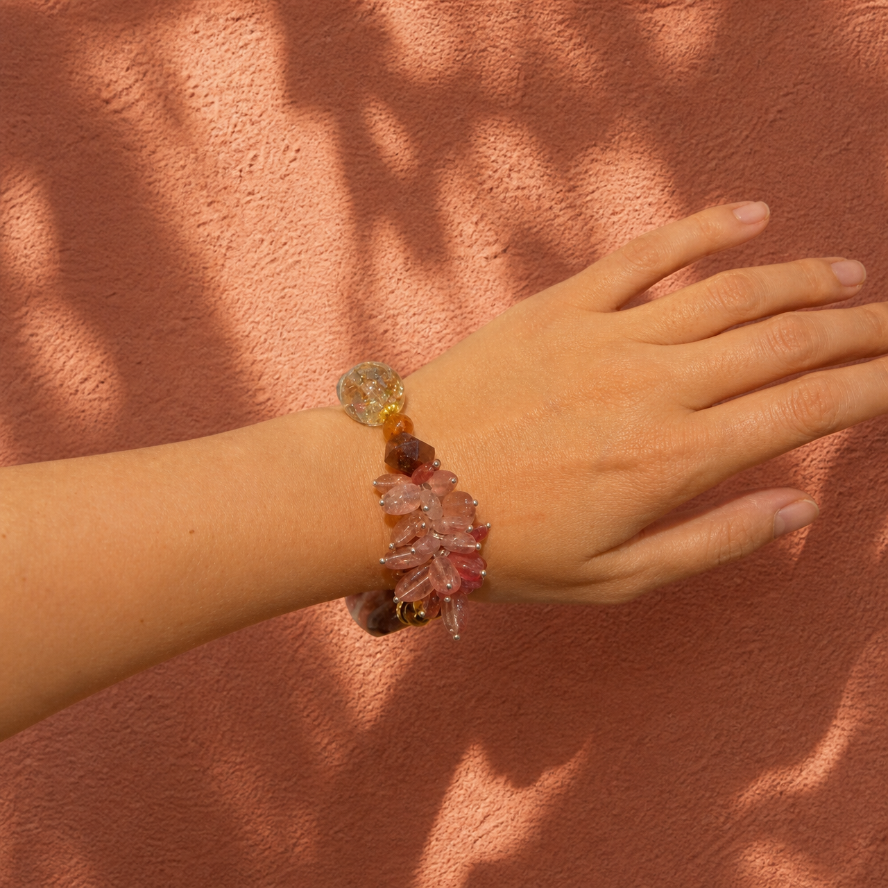 Fire｜Rose Tide Strawberry Quartz Bracelet
