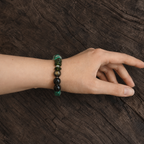 Wood｜Verdant Relic Malachite Bracelet