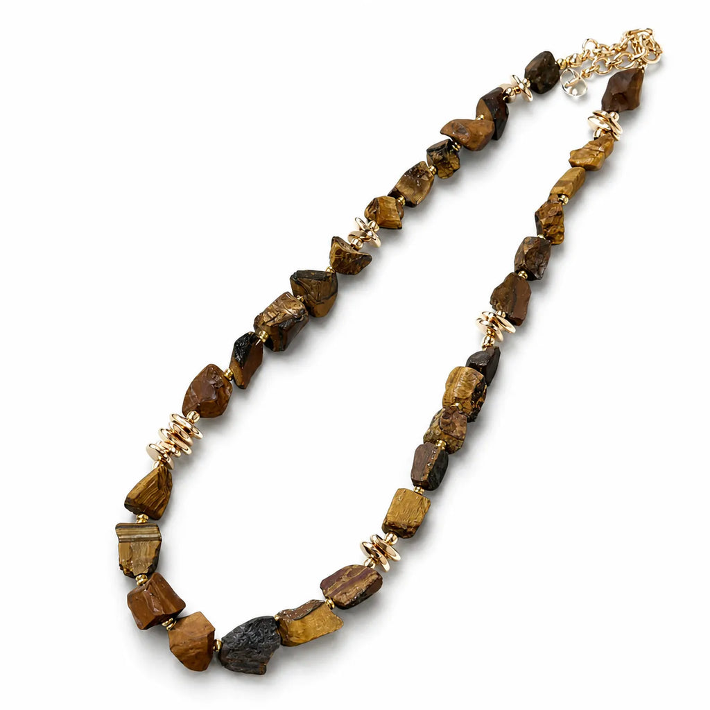 Metal｜Shadow Glow Tiger's Eye Necklace
