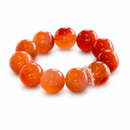 Fire｜Solar Flame Red Agate Bracelet
