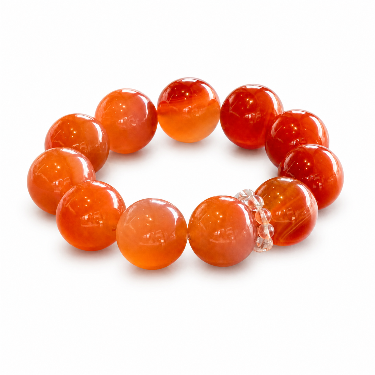 Fire｜Solar Flame Red Agate Bracelet