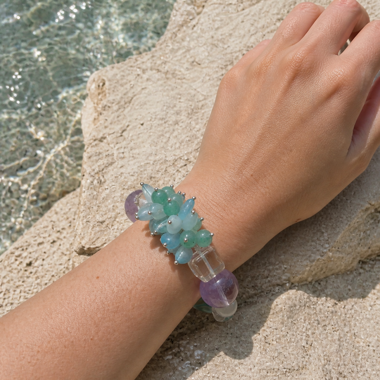 Water｜Liquid Horizon Aquamarine  Bracelet
