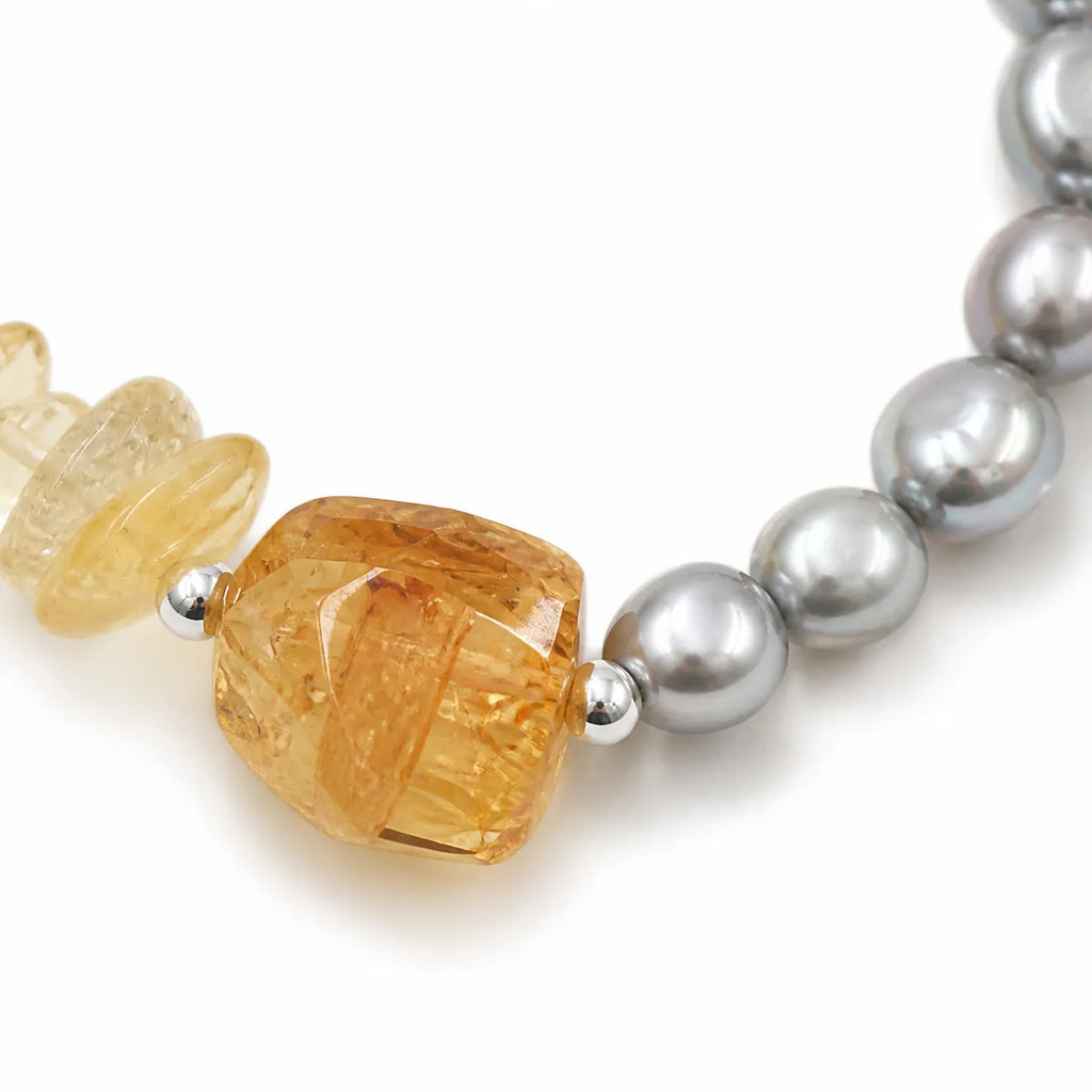 Metal｜Dusk Grey Citrine Bracelet