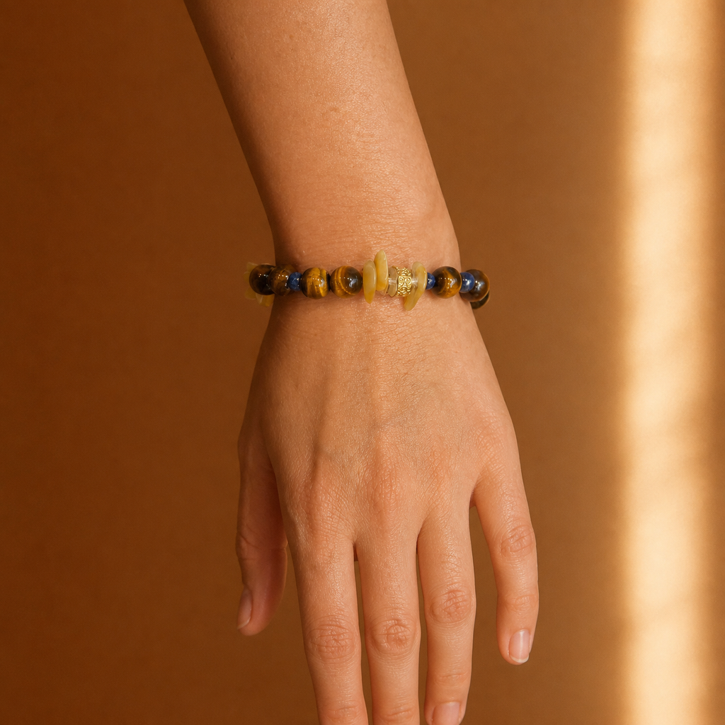 Metal｜Golden Legacy Amber Bracelet